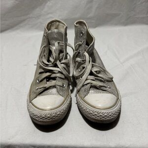 Converse Silver High-Top Sneakers